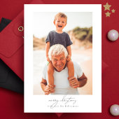 書道楽しいクリスマス |家族の写真のコラージュ シーズンカード