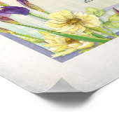 書道歌娘虹彩水彩色 ポスター (角)