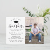 書道水平グラードパーティの招待状 招待状 (スタンド正面)