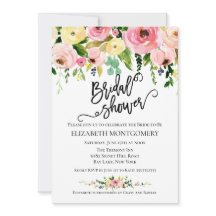 書道水彩フローラブライダルシャワー