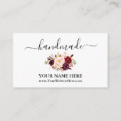 書道水彩ブルゴーニュフローラ手作 エンクロージャーカード (正面)