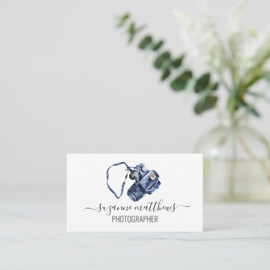 書道水彩写真家 名刺 (スタンド正面)