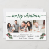 書道水彩松の果実3写真 シーズンカード (正面)