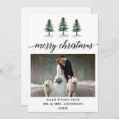 書道水彩松結婚の写真 シーズンカード (正面/裏面)