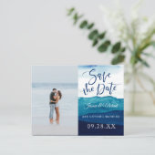 書道水彩水彩写真保存日 インビテーションポストカード (スタンド正面)