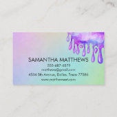 書道水彩画家画家美術 名刺 (裏面)