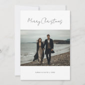 書道海軍航海のクリスマスフォトビーチ シーズンカード (正面)
