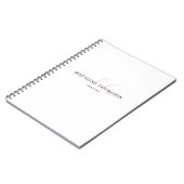 書道淡い色のピンク名帳 ノートブック (左側)