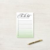 書道渦巻形のライムグリーン一覧 ポストイット (デスク上)