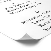 書道熱帯アルファベット座席表 ポスター (角)