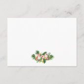 書道熱帯フローラ結婚詳細 エンクロージャーカード (裏面)