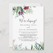 書道熱帯フローラ飛翔披露宴 招待状 (正面)