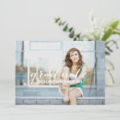 書道用オーバーレイ|卒業招待状 招待状 (スタンド正面)