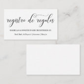 書道登スペインの録格納装置カード エンクロージャーカード (正面/裏面)