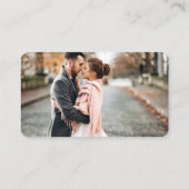 書道登結婚録写真ほこりっぽいバラ エンクロージャーカード (裏面)