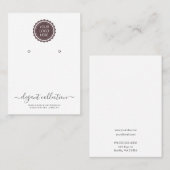 書道白黒あなたのロゴイヤリングディスプレイ 名刺 (正面/裏面)