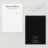 書道白黒イヤリングディスプレイ 名刺 (正面/裏面)