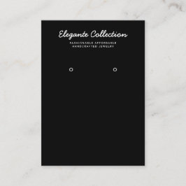 書道白黒イヤリングディスプレイ 名刺