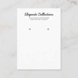 書道白黒イヤリングディスプレイ 名刺