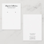 書道白黒イヤリングディスプレイ 名刺 (正面/裏面)