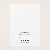 書道白黒イヤリング表示カード (裏面)