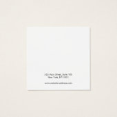 書道白黒スタッドイヤリングディスプレイカード (裏面)