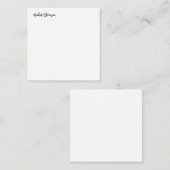 書道白黒パーソナライズされたプレーンモダン ノートカード (正面/裏面)
