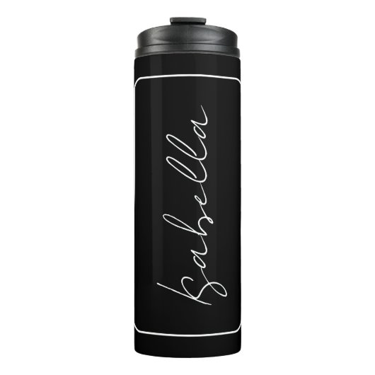 書道白黒プレーンクリエイティブモダン名 タンブラー (正面)