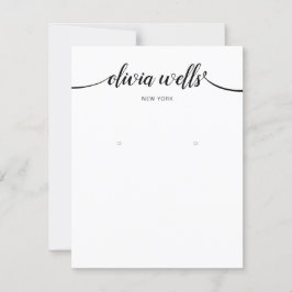 書道白黒大型イヤリングディスプレイ 招待状