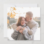 書道白黒結婚の写真 セーブザデート (裏面)