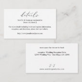 書道白黒詳細SM エンクロージャーカード (正面/裏面)