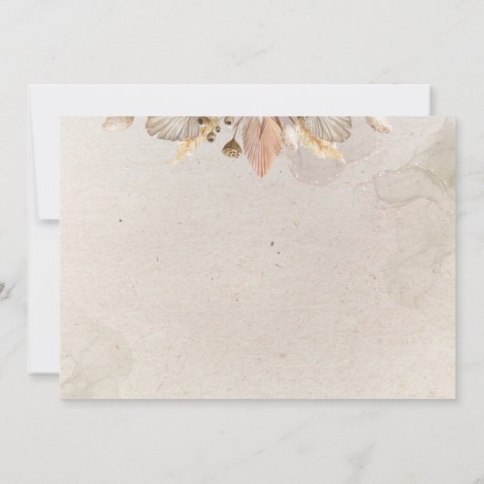 書道秋ボホウェディングデイトカードを保存 セーブザデート (裏面)