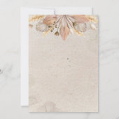 書道秋房宝台本結婚式招待状 招待状 (裏面)