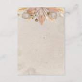 書道秋防峰結婚脚本の詳細 エンクロージャーカード (裏面)