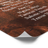 書道素朴の木があなたの席を見つ結婚ける ポスター (角)