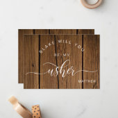 書道素朴の木は、私のアッシャーのカードになる ノートカード (正面/裏面インサイチュ)