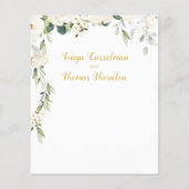 書道素朴の結婚詳細エンクロージャカード (裏面)