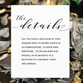 書道素朴の結婚詳細エンクロージャカード