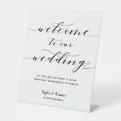 書道素朴は我々の心に歓迎さ結婚れる 台座サイン (正面)