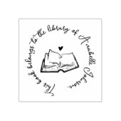 書道素朴をカスタム図書室から読む ラバースタンプ (インプリント)