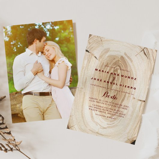 書道素朴スペインの結婚の 招待状
