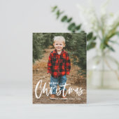 書道素朴モダン聖降誕祭の写真 シーズンポストカード (スタンド正面)