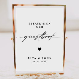 書道結婚のサインを下さい ポスター