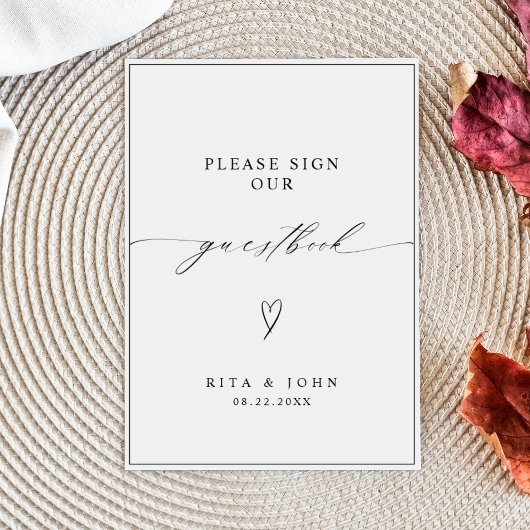 書道結婚のサインを下さい ポスター