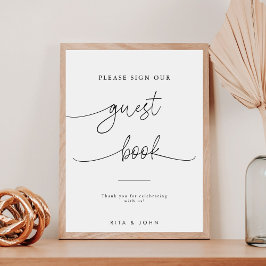 書道結婚のサインを下さい ポスター