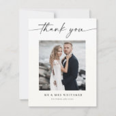 書道結婚のサンキューカード写真 招待状 (正面)