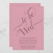 書道結婚の塵エレガントバラ結婚 招待状 (正面/裏面)