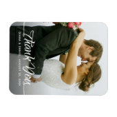 書道結婚の感謝の写パーソナライズされた真 マグネット (横)