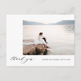 書道結婚の感謝の写真はがき ポストカード