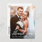 書道結婚の新郎写真ありがとう ポストカード (正面/裏面)